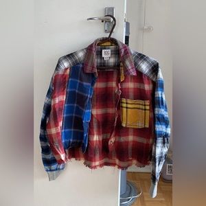 Urban outfitters cropped flannel